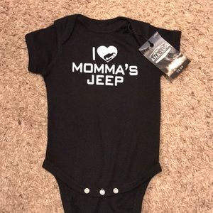 Brand new I ❤️ Mama’s Jeep onesie- 6M